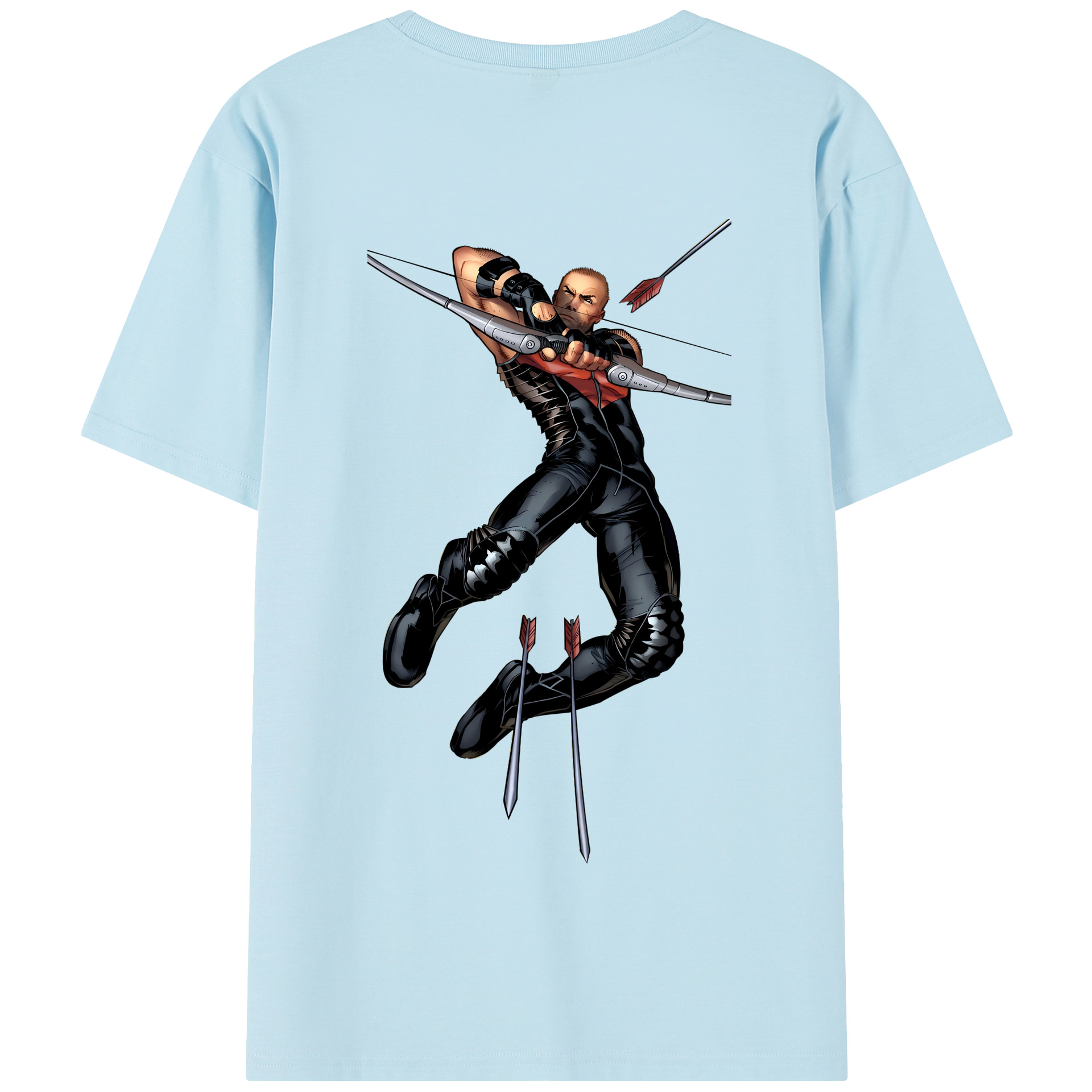 （画像用） アベンジャーズ The Avengers 綿100％半袖Tシャツ（背面プリント）